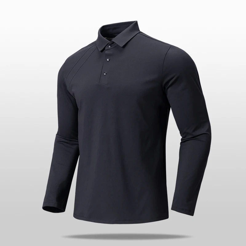 

New Autumn Polo Shirt Men's Long Sleeved Versatile Polo Shirts Men Casual Lapel Pullover for Middle-aged and Young People Tops