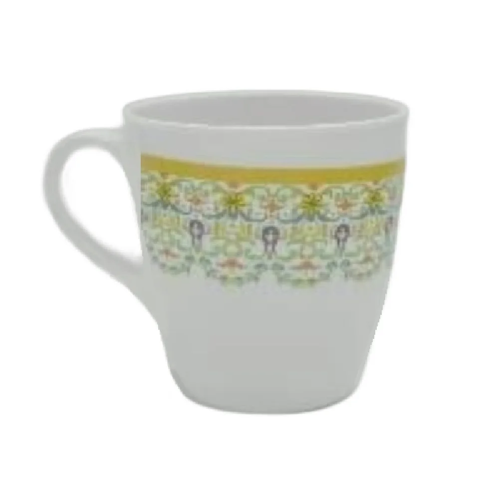 Retro Melamine Xicara Mug Decorated Coffee Tea