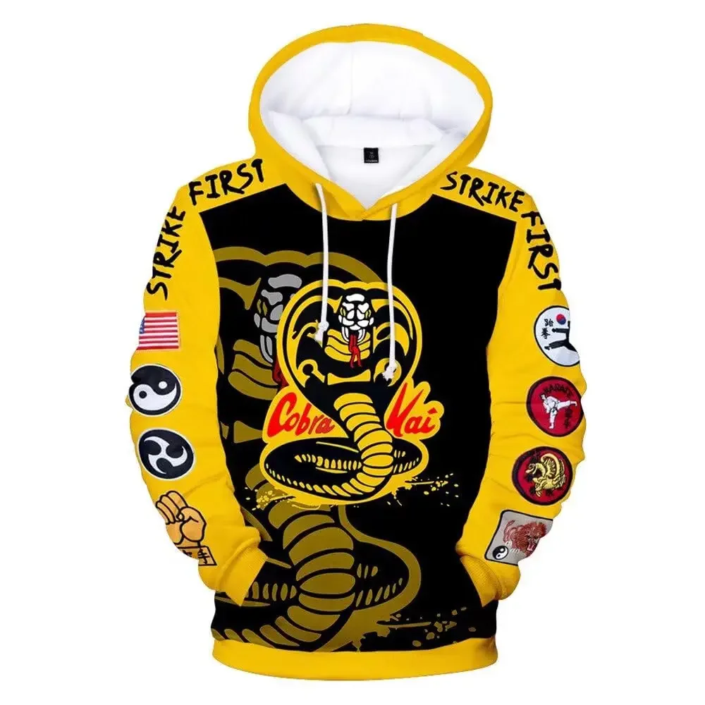 Cobra Kai Hoodies Men Women Fashion Popular Sweatshirt Streetwear Hip Hop Hoody Autumn Winter Pullover Casual Harajuku Hoodies