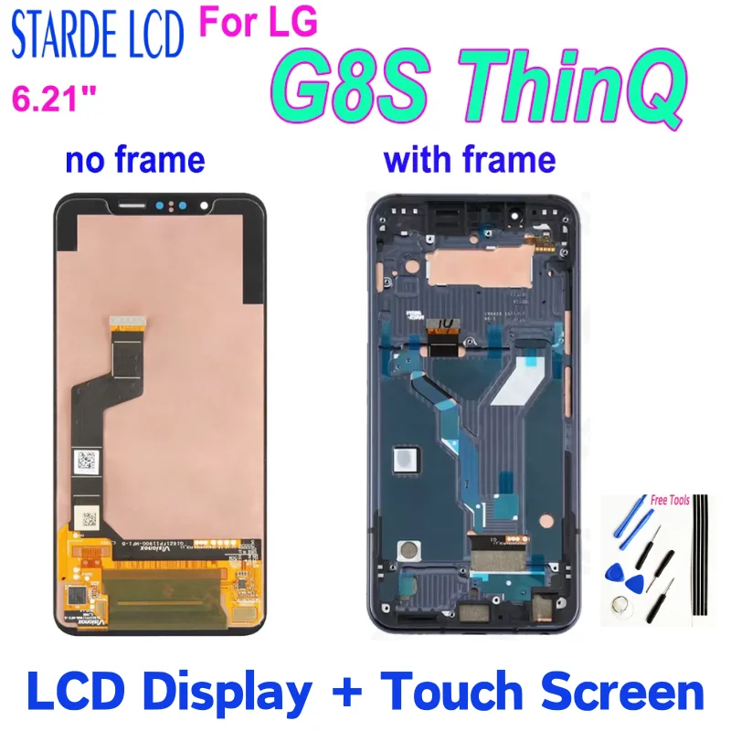 

6.21" Amoled For LG G8s ThinQ LCD Touch Screen Digitizer Assembly For LG G8s Display Replacement G8 S LMG810 LM-G810 LMG810EAW