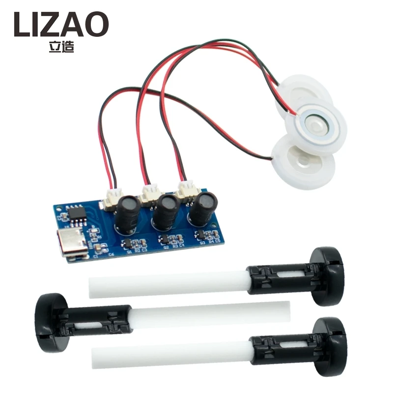 DC 5V Ultrasonic Humidifier Nebulizer Module Dual / Triple Nozzle Type-C Kit Direct Spray Atomization Module For DIY Project