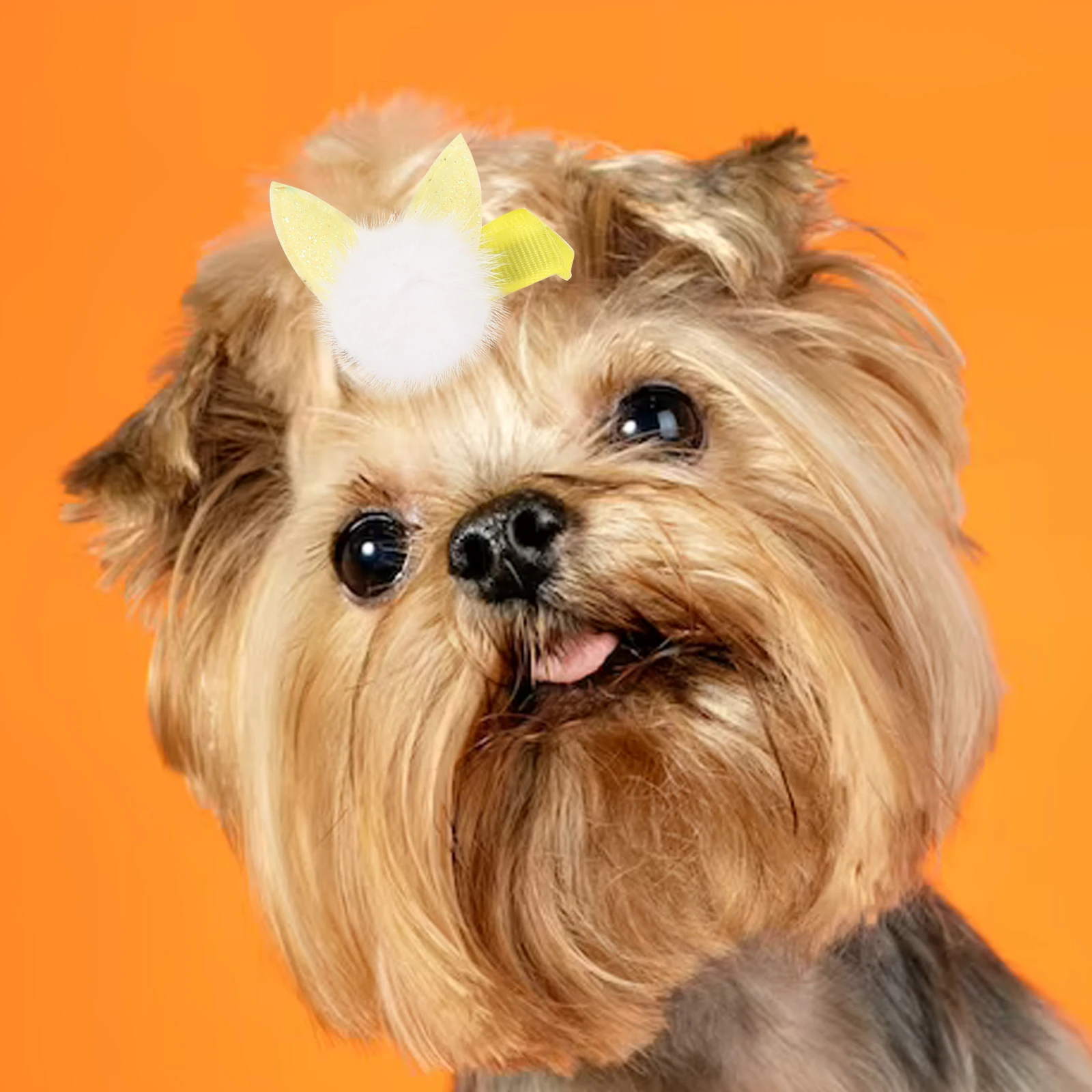 

10pcs Dog Clips Puppy Hair Bows Pet Hair Accessories Bowknot Design Alligator Clips For Small Dogs Grooming Headdress Barrettes