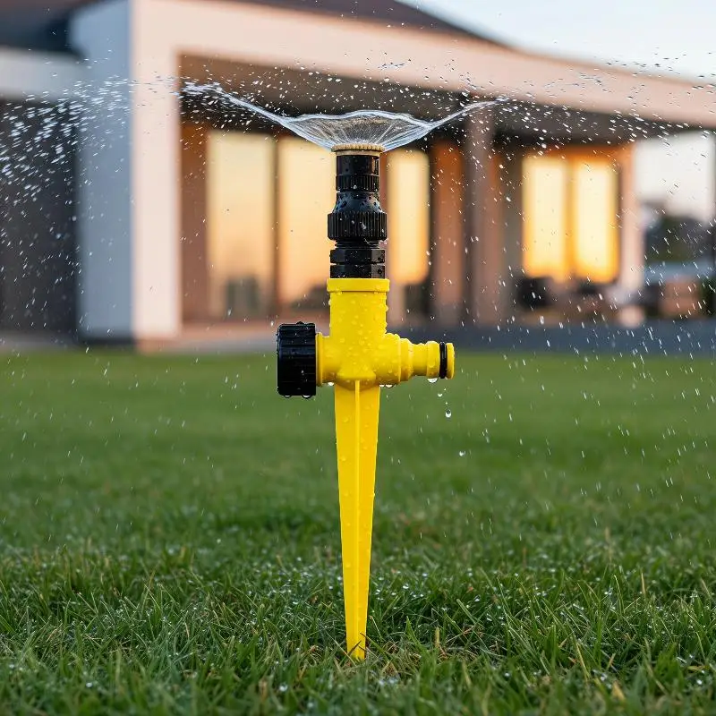 Adjustable Ground Insert Sprinkler Set Leak Proof Even Wide Spray for Garden Lawn Courtyard Watering Irrigation