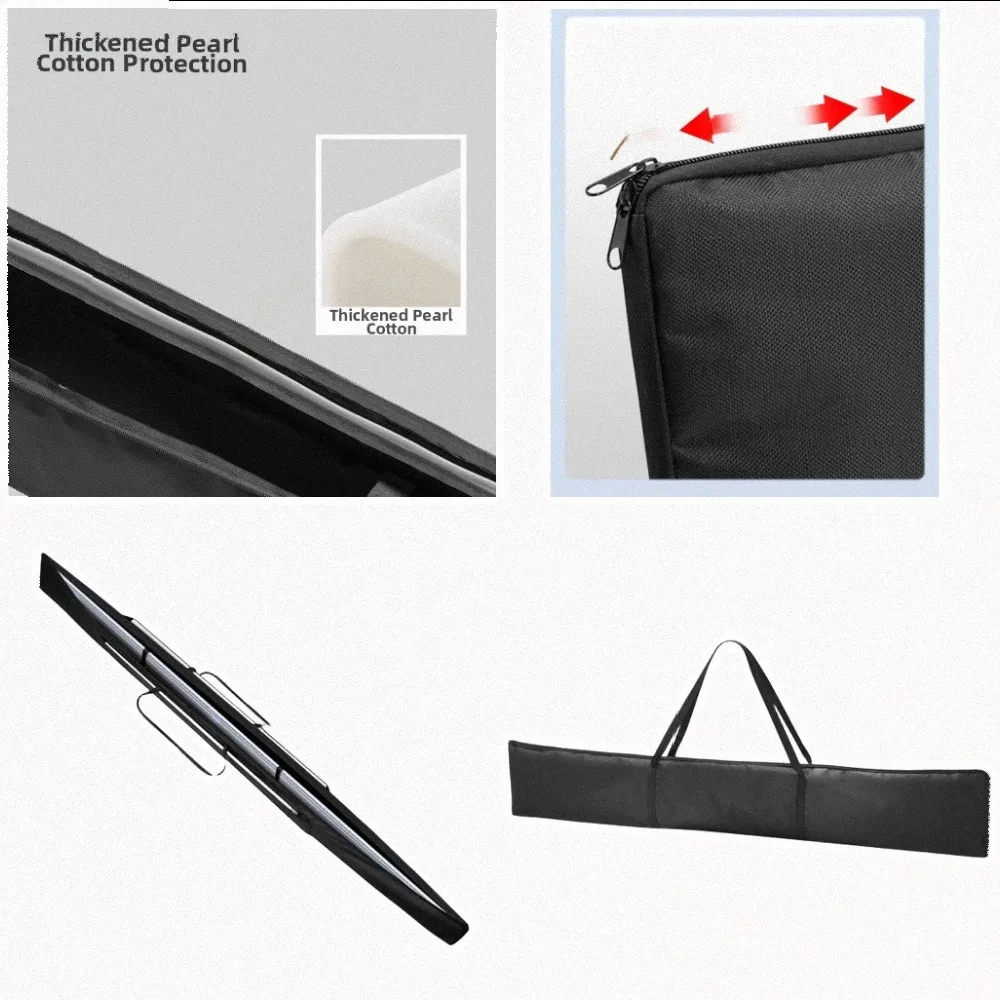 Oxford Fabric Case Track Saw Bag Three-section Design Thickened Pearl Cotton Organized Tool Storage Solution Zipper Storage Bag