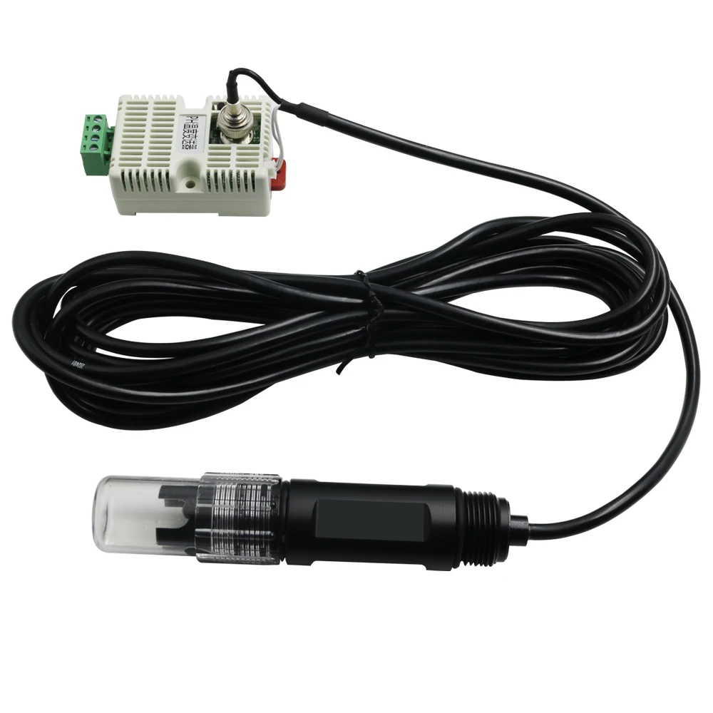 RS485 4-20mA 0-5V 0-10V القطب السائل المياه مقياس درجة الحموضة مختبر مع درجة الحرارة