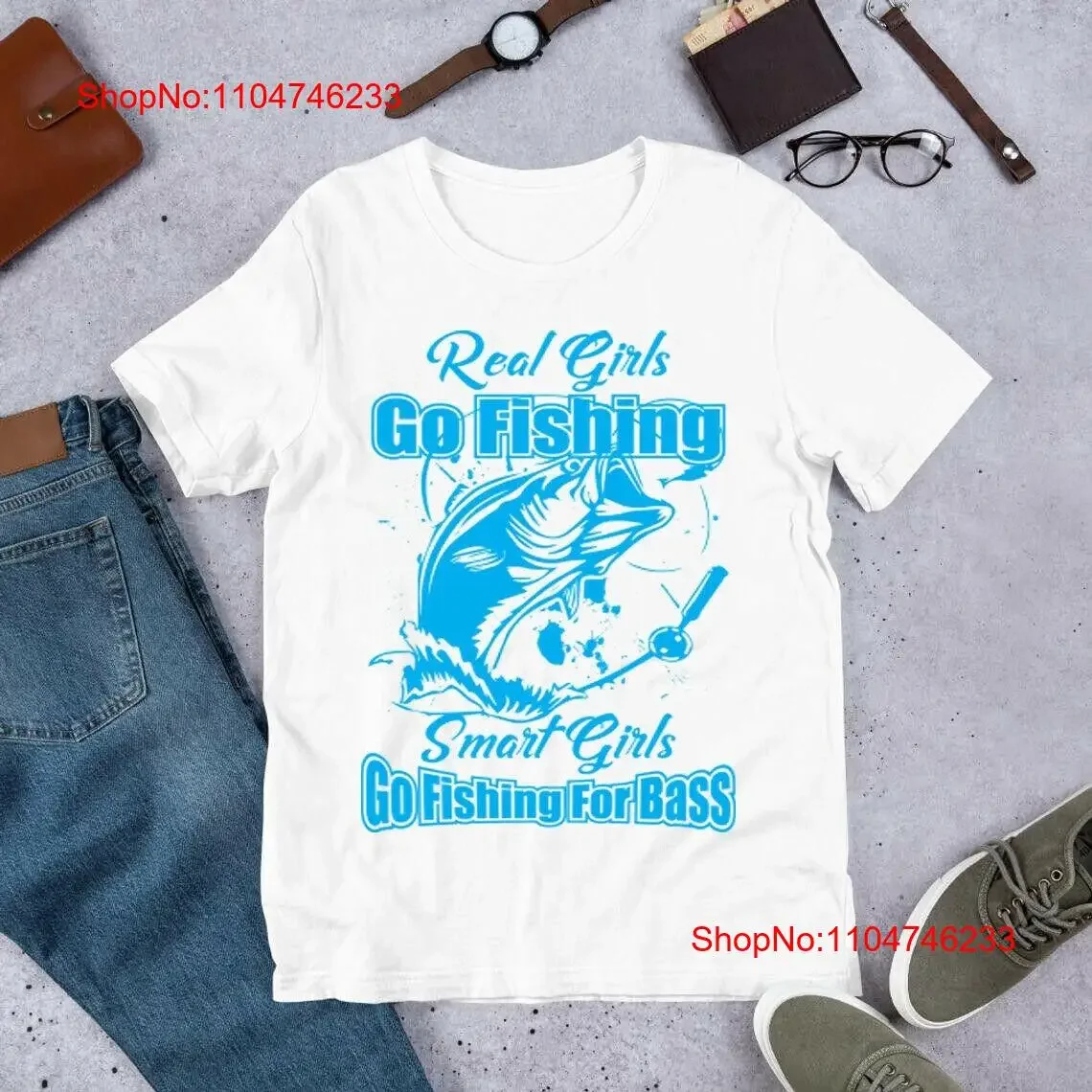 

Футболка Real Girls Go Fishing Smart Girl for Bass, винтажная стираная мужская футболка, удобный растянутый топ для повседневной носки, слегка