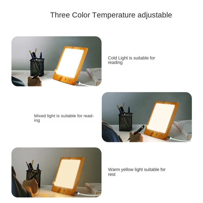 Light Therapy Lamp LED SAD Lamp Seasonal Affective Disorder with Timer Touch Control Night Light for Home/Office,US Plug