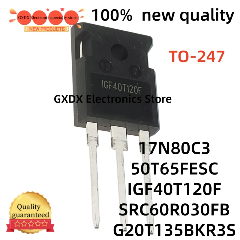 

5-10 шт. 100% новые 17N80C3 SPW17N80C3 50T65FESC TO247 G20T135BKR3S IGF40T120F SRC60R030FB TO-247