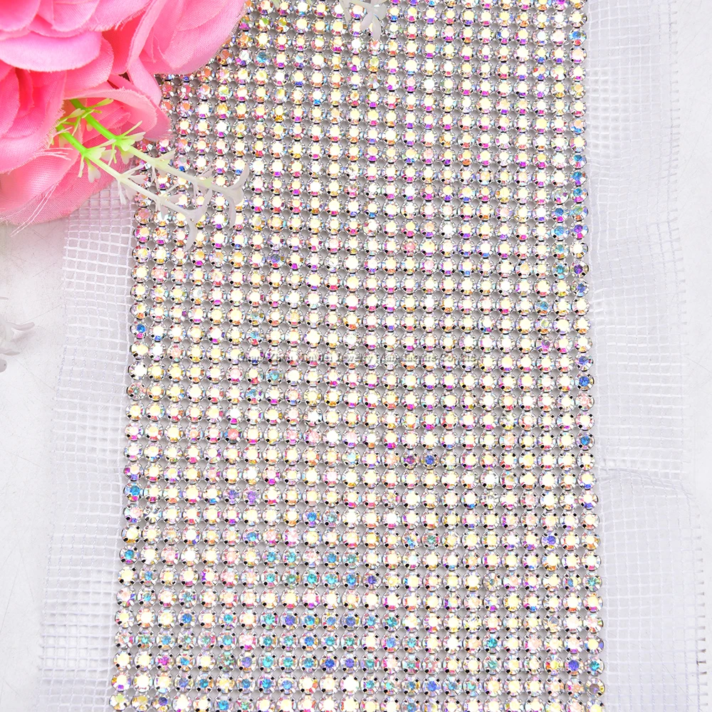24 rijen kristal AB kleur blin - Hotfix Rhinestone Sheet recensie en prijs