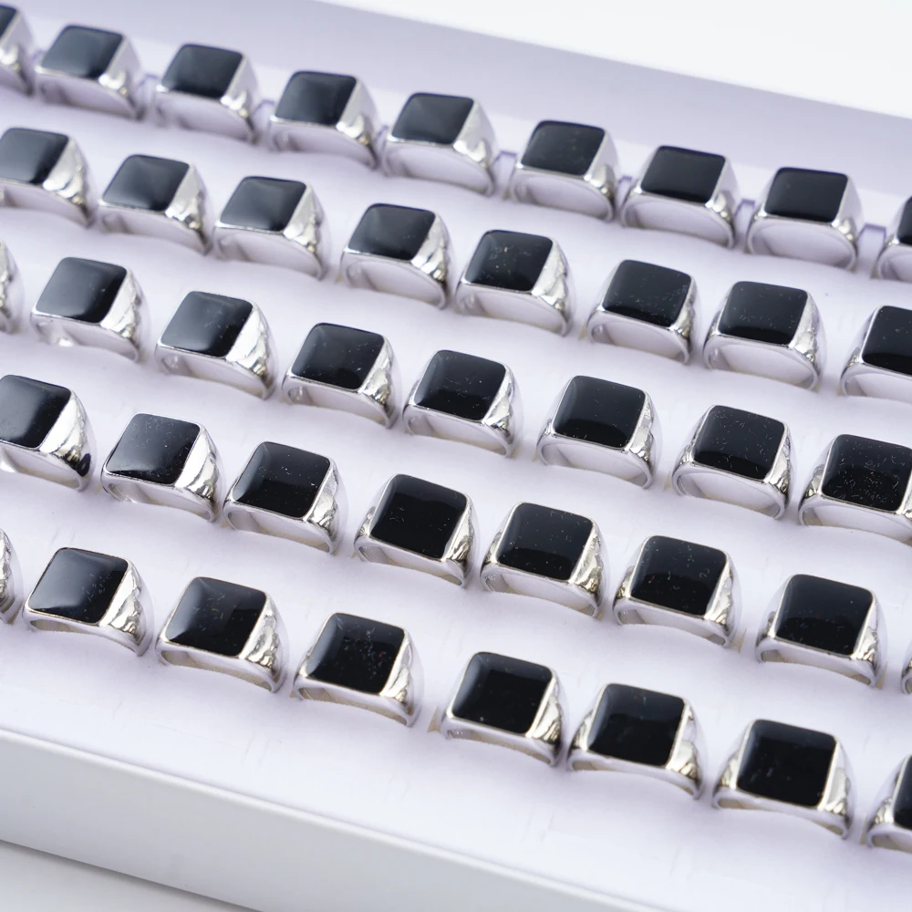 10 قطعة/الوحدة موضة الشرير خمر الهندسة خواتم معدنية للرجال النساء ريترو القوطية فنجر مجوهرات هدايا الحفلات نمط مختلط بالجملة #4