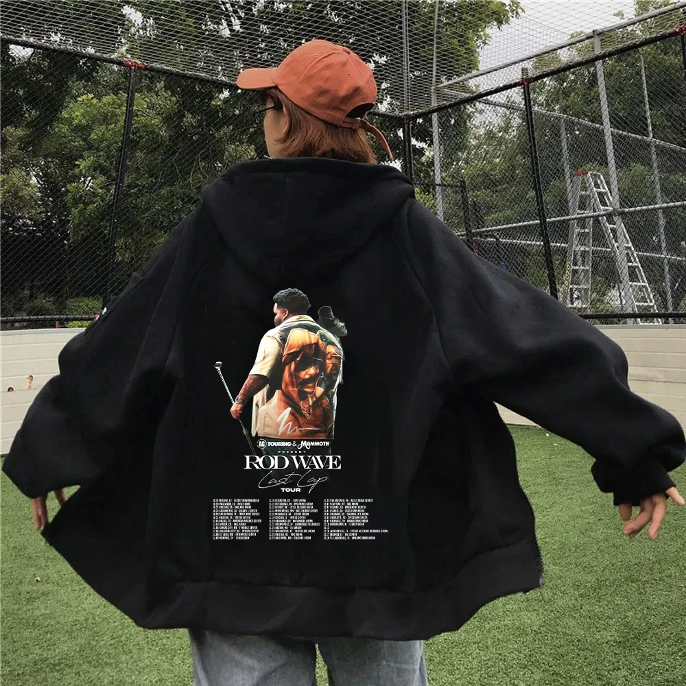 Rod Waves Last Lap Tour 2024 Zip up Hoodie Sabrina Carpenter Merch Gift for Fan Unisex Harajuku Sweatshirts