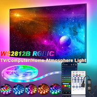 Music SYNC WS2812B RGBIC Led Strip Light Dream Color Light Strip Bluetooth App Control 5V USB PC TV Home Festive Atmospher Light