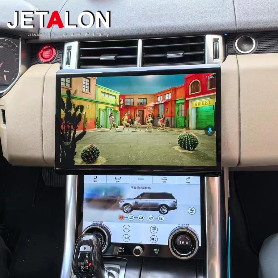 

Мультимедийный плеер для Range Rover Sport L494 Android 13, автомобильное GPS-радио, беспроводной Carplay и Android Auto, оригинальное автомобильное OEM-меню