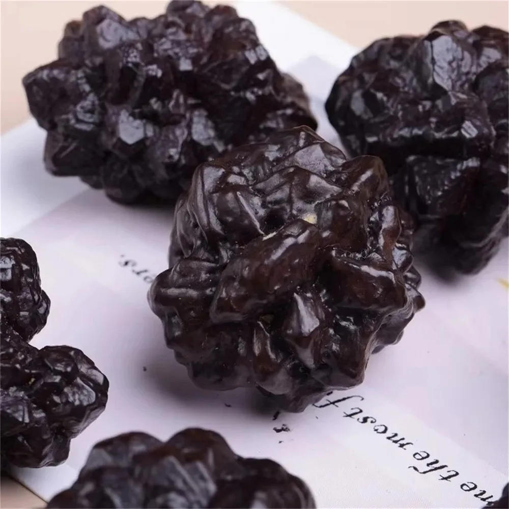 Natural Black Diamond Rough Gemstone Raw Prophecy Stones for Meditation Healing Reiki Crystal Witchcraft Gift Egyptian