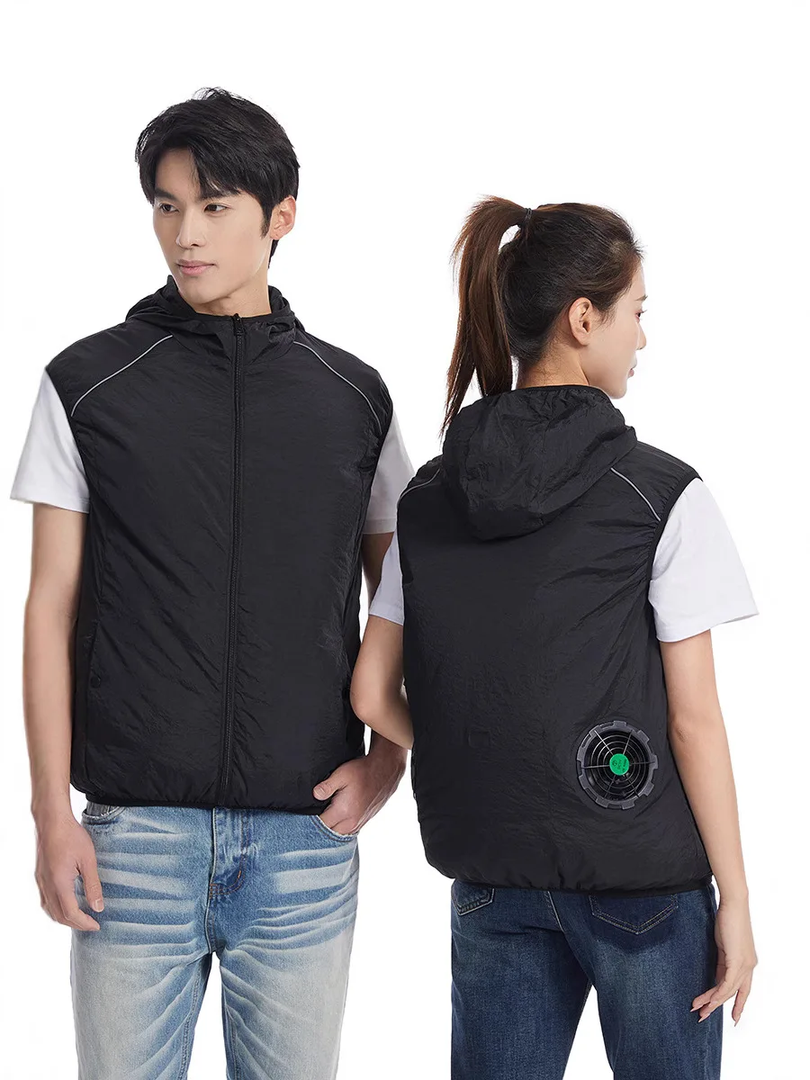 Fan Vest Electric Cool Vest Cooling Fan Vest Air-conditioned Clothes Hiking Cooling High Temperature Work Fishing Vest