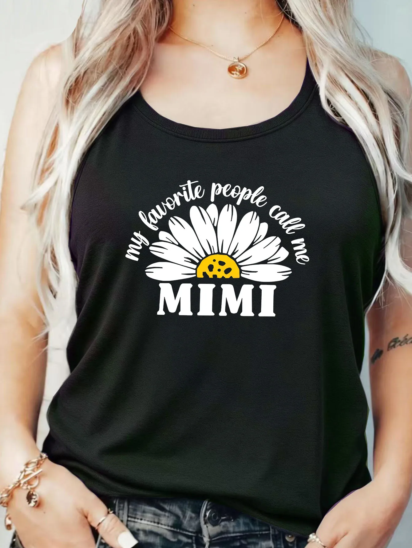 

Loose Fit Printed Pocket T-Shirt for Women with Ribbed Collar round Neck 1-8XL plus Size Comfortable Casual Vest