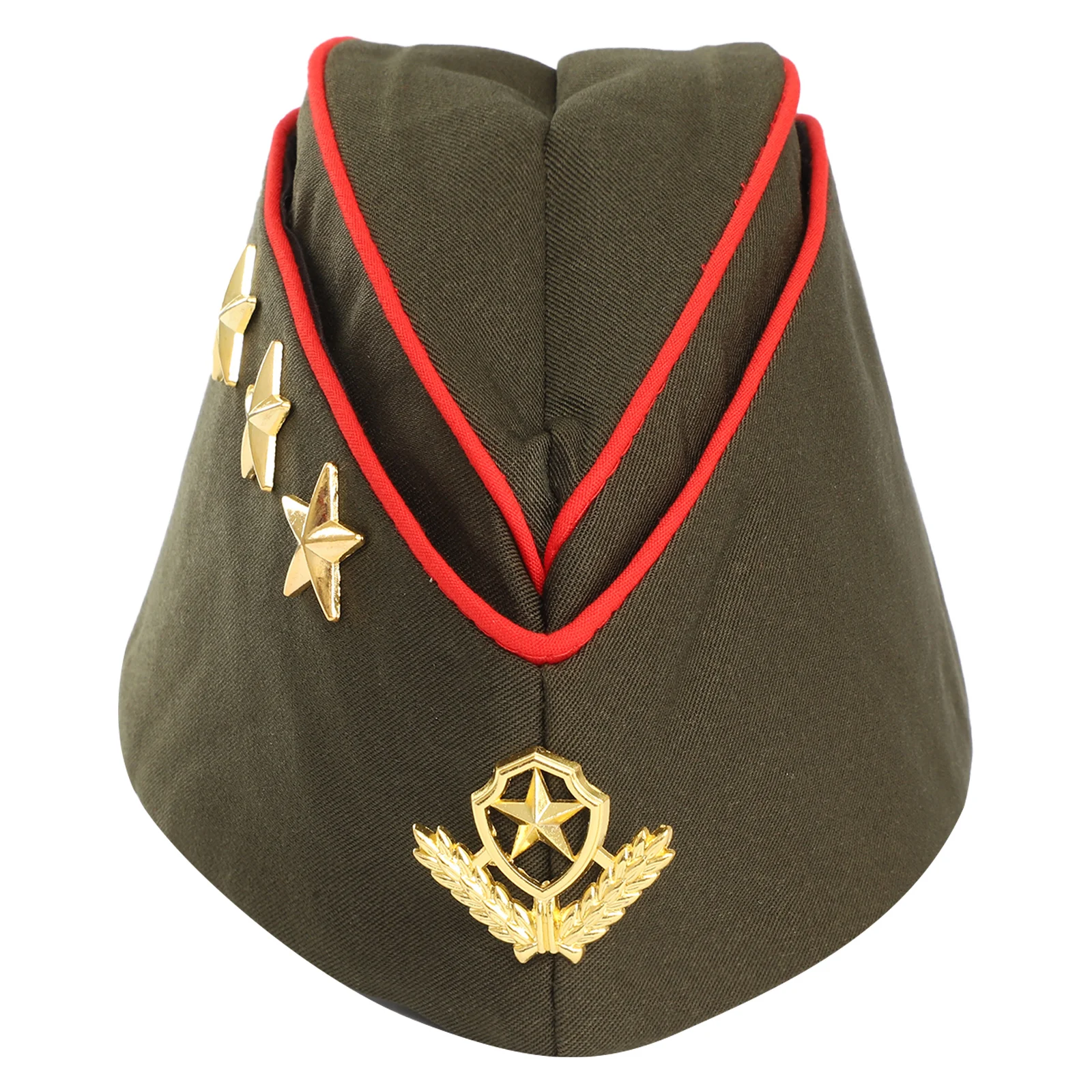 Gorra militar Unisex, sombrero de marinero, gorra militar, pentagrama de barco de baile, insignia soviética, sombrero azul marino, boina de Cosplay para Halloween, sombrero de baile para actuación