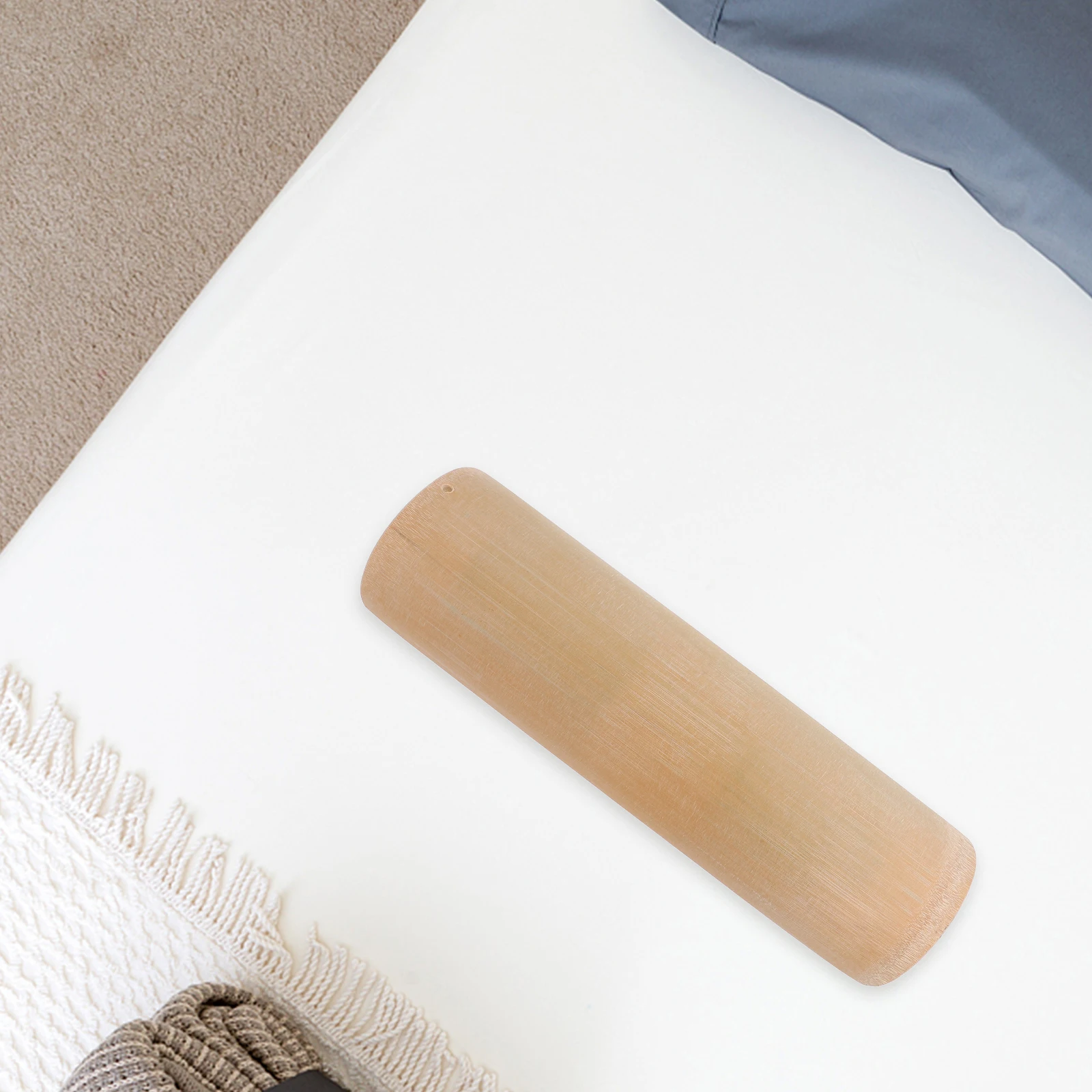 

1pc Bamboo Pillow Cervical Support Handmade Yellow Single Neck Guard Lumbar Pain Relief Sleeping Aids Home Textiles