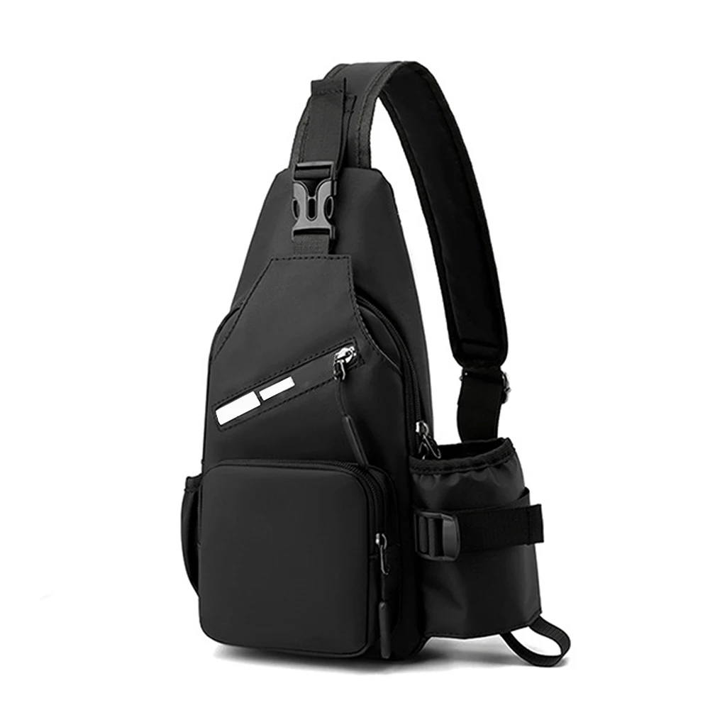 Commut Shoulder Bag With Mug Pocket Portable Large Capacity Small Sling Pack For Outdoor Sports