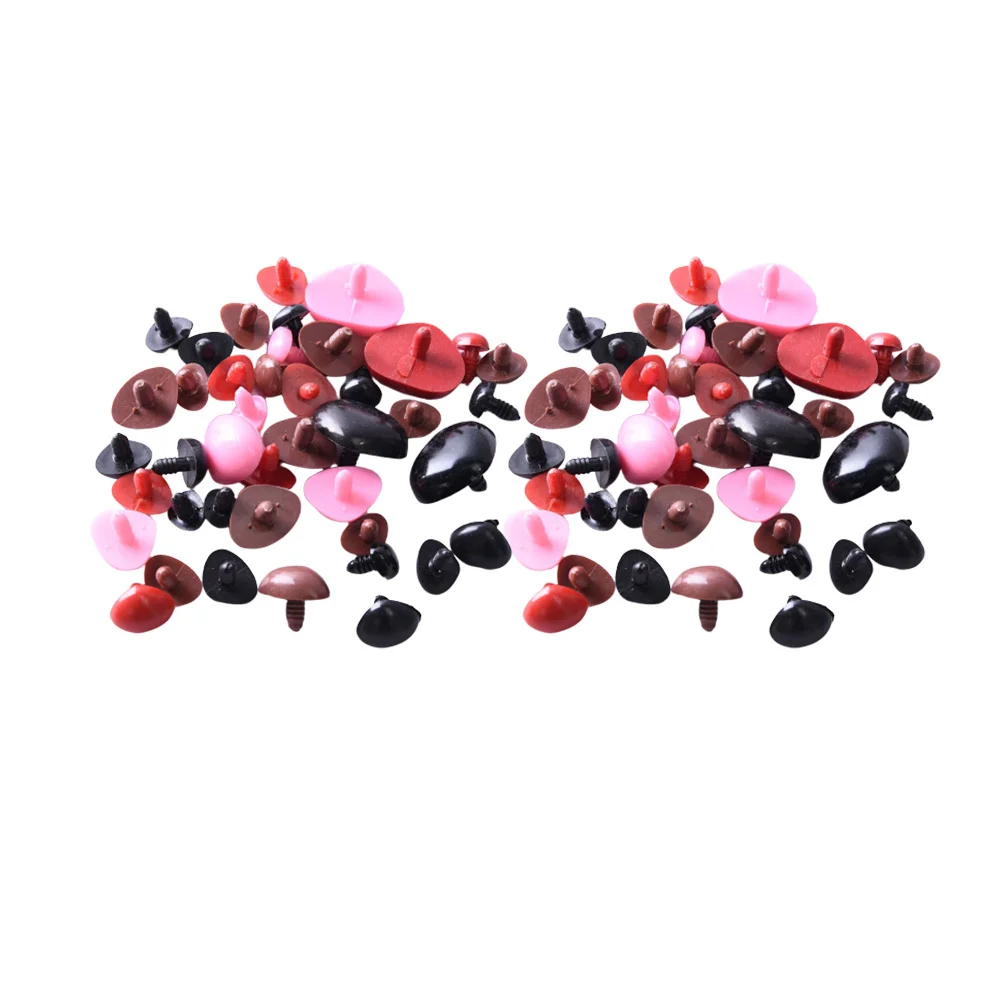 

200 шт. пластиковых безопасных носиков для поделок и игрушек, 10x11 мм, разных цветов, набор для ремонта носов