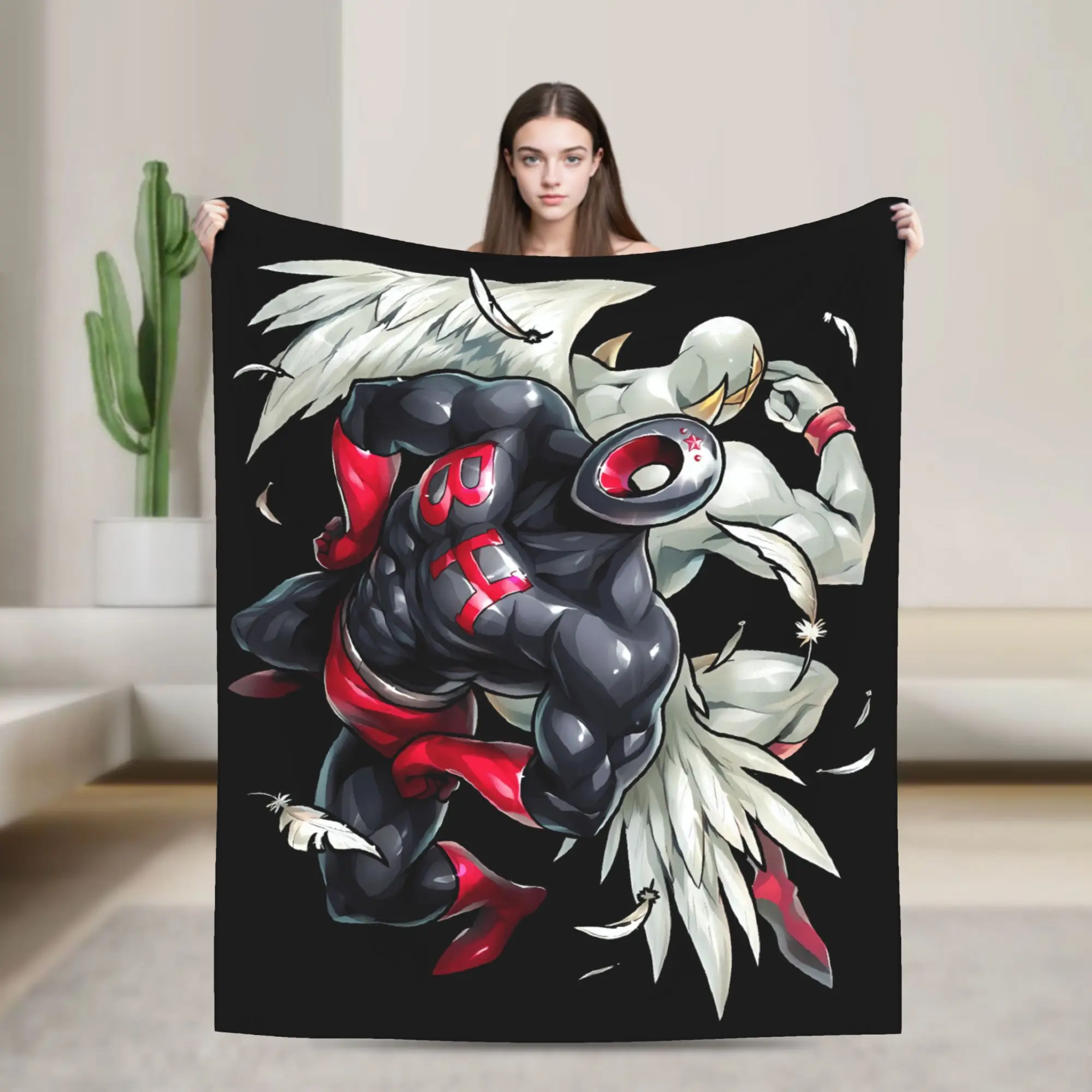 

Одеяло Kinnikuman с рисунком, теплое мягкое графическое плюшевое одеяло для детей и взрослых, фланелевое покрывало для гостиной, покрывало для кровати