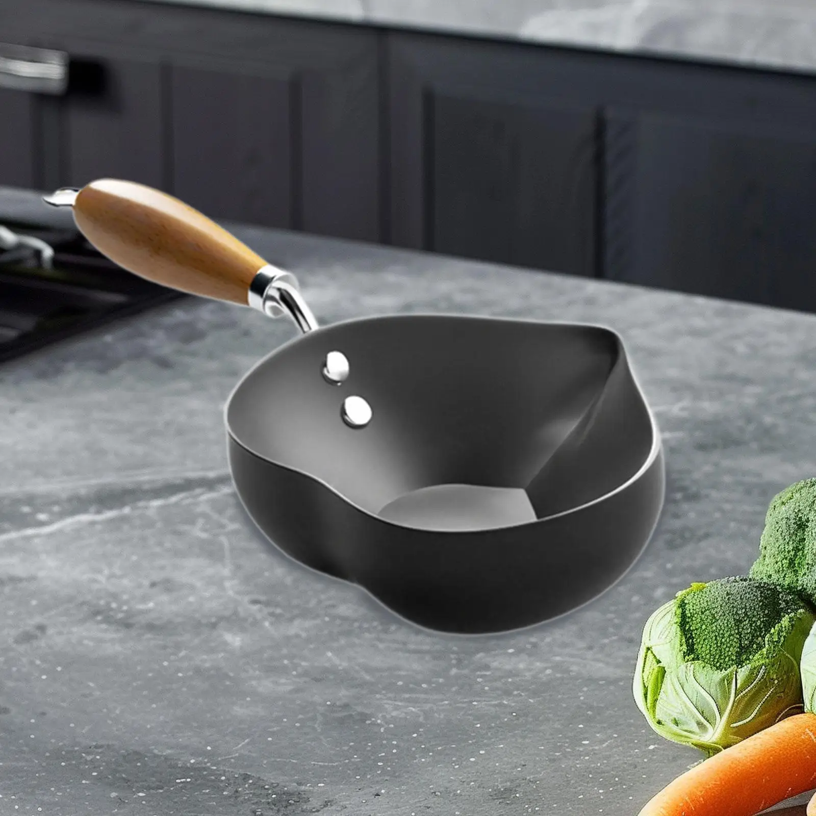 Mini Hot Oil Pan Pouring Oil Pot Iron Practical Nonstick Pancake Pot Mini Frying