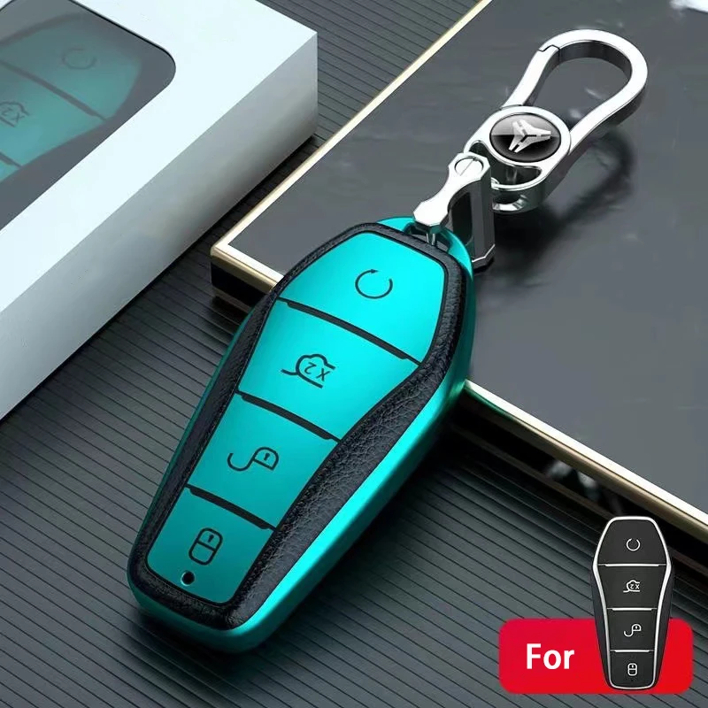 Funda para llave para BYD Song Plus Atto 3 Han EV Tang DM Qin Seal Dolphin TPU mando a distancia llavero accesorios para coche