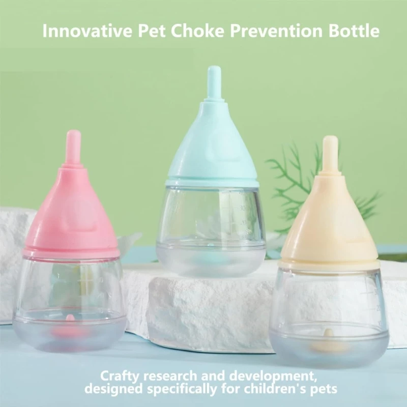 Y166 Handfeeding Milk Bottle for Newborn Animals with Pet Anti-Choking Nursing Bottle