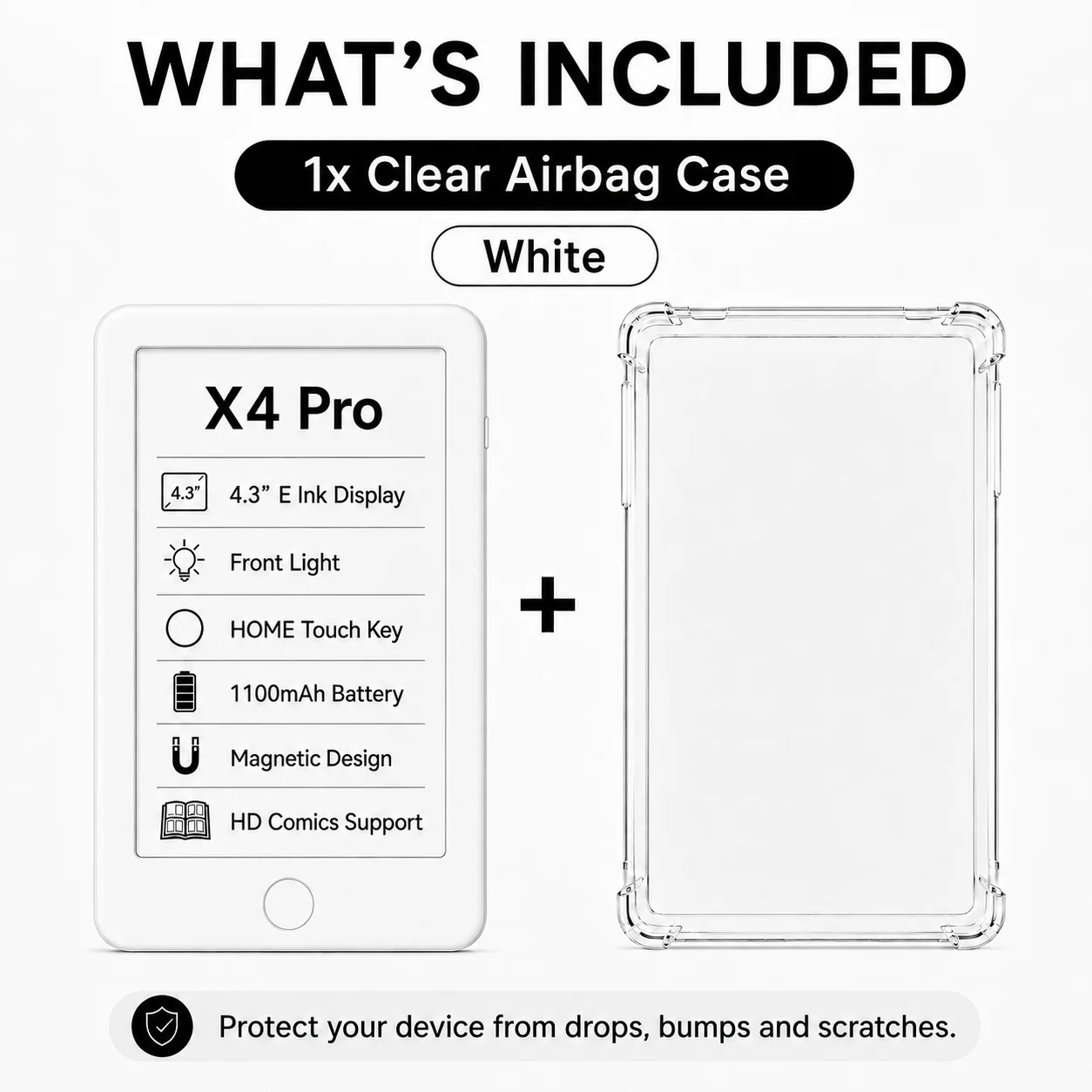X4Pro White inch4.3