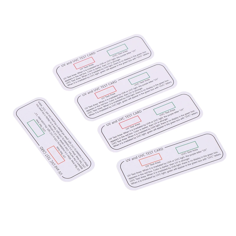 10PCS High Quality Light Ultraviolet Sterilization Test Cards UVA UVC Test Cards Light Wavelength Indicator Cards