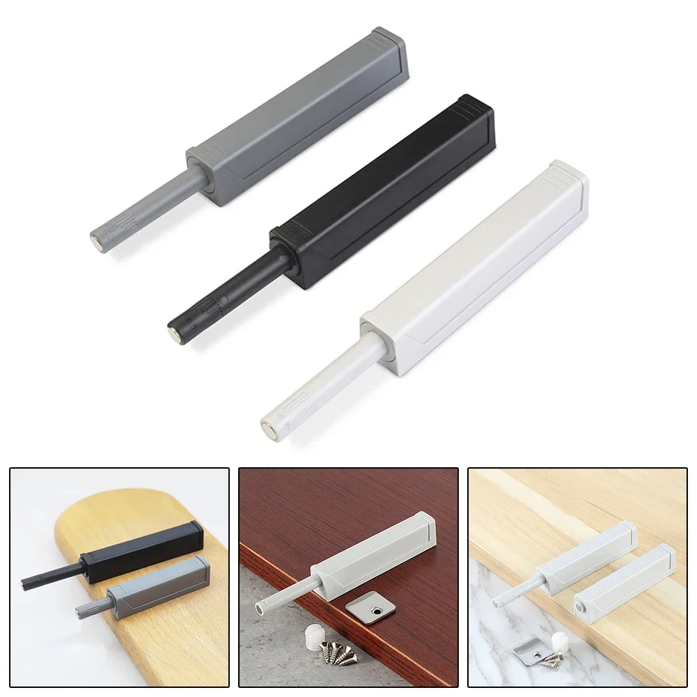 Cabinet Catches Magnetic Tip Push To Open Hiddens Cabinet Handle Soft Closer Touch Damper Cabinet Door Lock Furniture Hardware