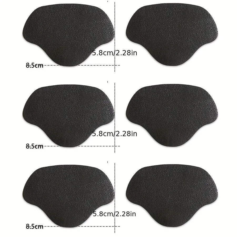6 Stück Sneaker-Fersen-Reparatur-Patches, verschleißfeste Schuhfersenschutz-Aufkleber zur Reparatur abgenutzter Löcher bei Sneakers und Lederschuhen – Detail 2