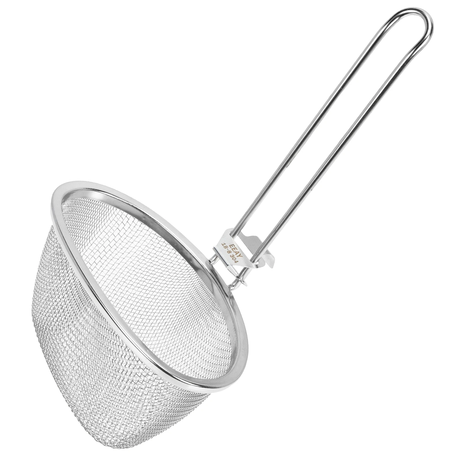 

1pcs Stainless Steel Colander Strainer Spoon Fine Mesh Leak-proof Anti-corrosion High-temperature Resistance Cooking Pasta Food