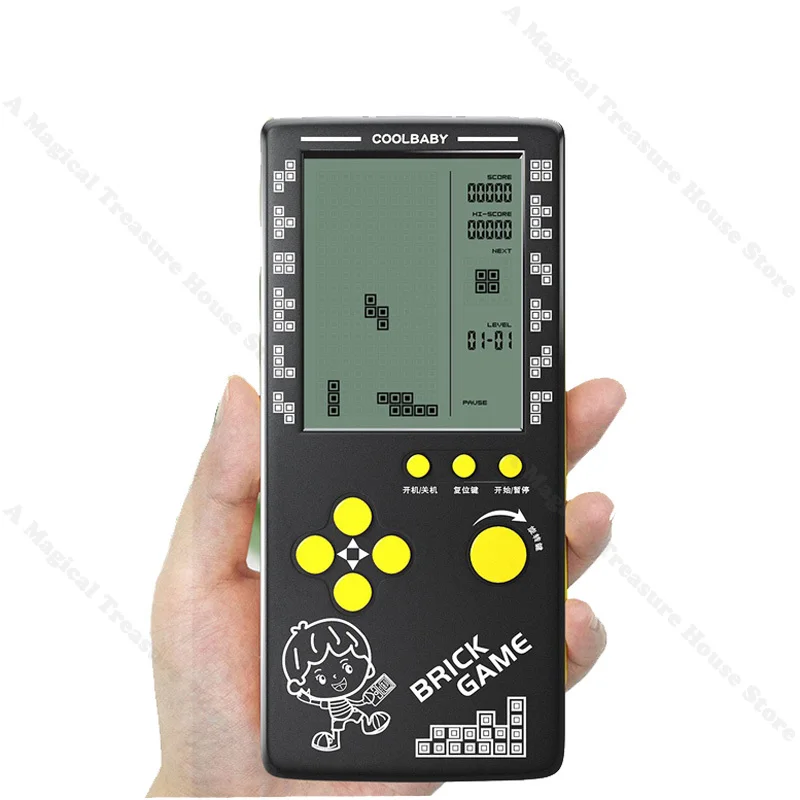 2023 Portable Retro Gaming for Tetris Console 4.1 Inch Large Screen Children's Nostalgic Pocket Game Console Kids Game Toys