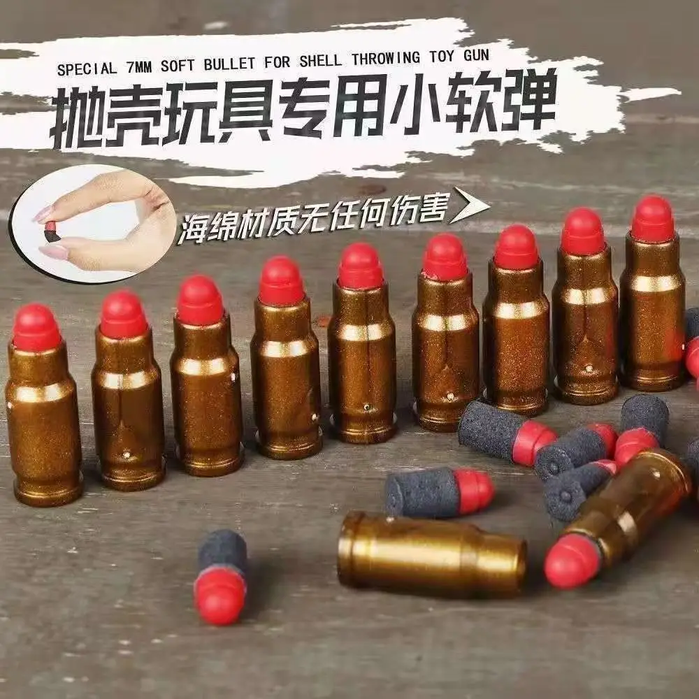

32 Shells And 100 Soft EVA Bullets For Toy gun Glock Colt 1911 Shooting Game For Kids Boys