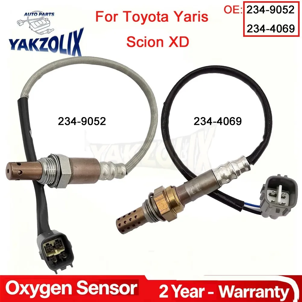 

2x Oxygen O2 Sensor 1 2 For Scion XD 1.8L Toyota Yaris 1.5L 4 Wires Front Rear Upstream Downstream A9052 4069 234-9052 234-4069