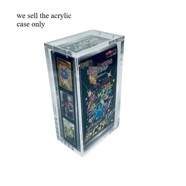 

Acrylic Case Japanese Booster Box Small Display Case Collector Protector UV Resistant with Super Strong Magnetic Lid