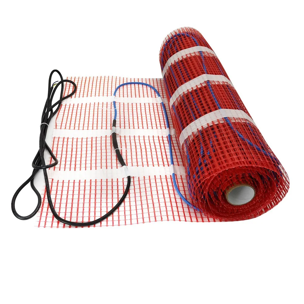 Customization 220V 150W/m2  Dual Core Electric Safety System Underfloor Wooden Floor Heating Mat Warming System for Bathroom