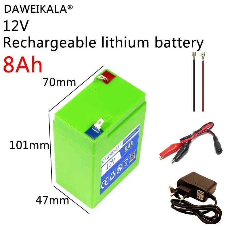 2024 New origin 12V Rechargeable lithium battery pack Alternative lead-acid batteries for toy cars LED lighting Outdoor battery