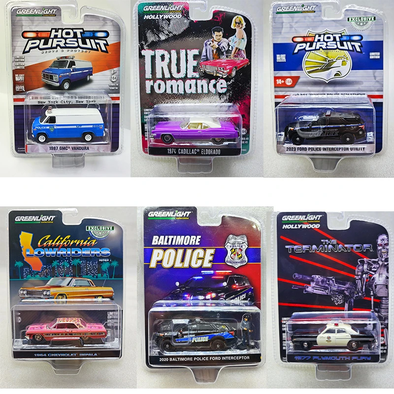 

By Greenlight 1/64 Diecast Model Car 2021 Tahoe Police Pursuit Vehicle PPV White with Black Stripes General Motors Fleet Police