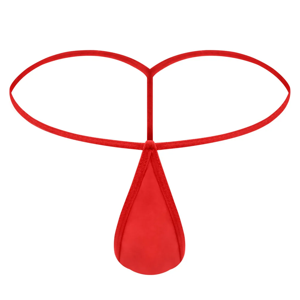 Men's Sexy T Back Thong Gays Erotic Low Waist U Convex Pouch G-String Tight Lightweight Open Buttocks Hollow Out Porn Underpants