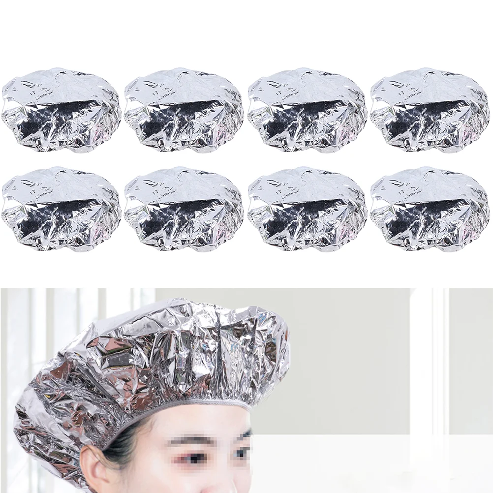 

10 Pcs Aluminum Foil Hair Cap Styling Hairdressing Bonnet Heating Heated Shower Caps