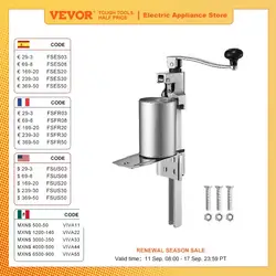 VEVOR Abrelatas manual, máquina abrelatas, catering, abrelatas comercial con base, abrelatas de mesa regulable en altura para latas de hasta 40 cm de altura, para restaurantes, hoteles, etc.