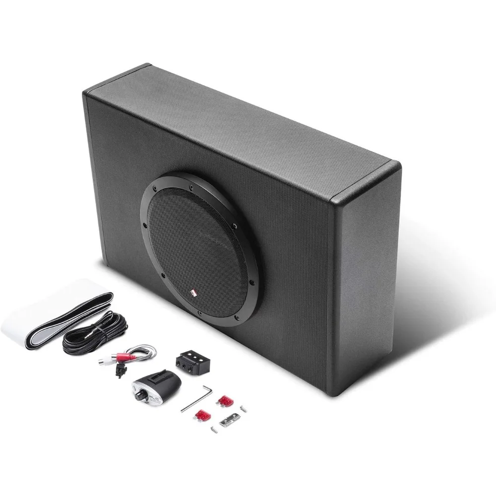 

P300-8P Punch 8" 300-Watt Amplified Subwoofer in Ported Enclosure - Slim Design for Tight Spaces - Black