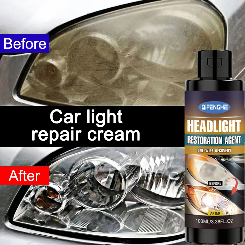 Headlight Restoration Agent Auto Head Lamp Renovation Polish Liquid Remove Yellowing Fog Oxidation Car Headlight Lens Repair