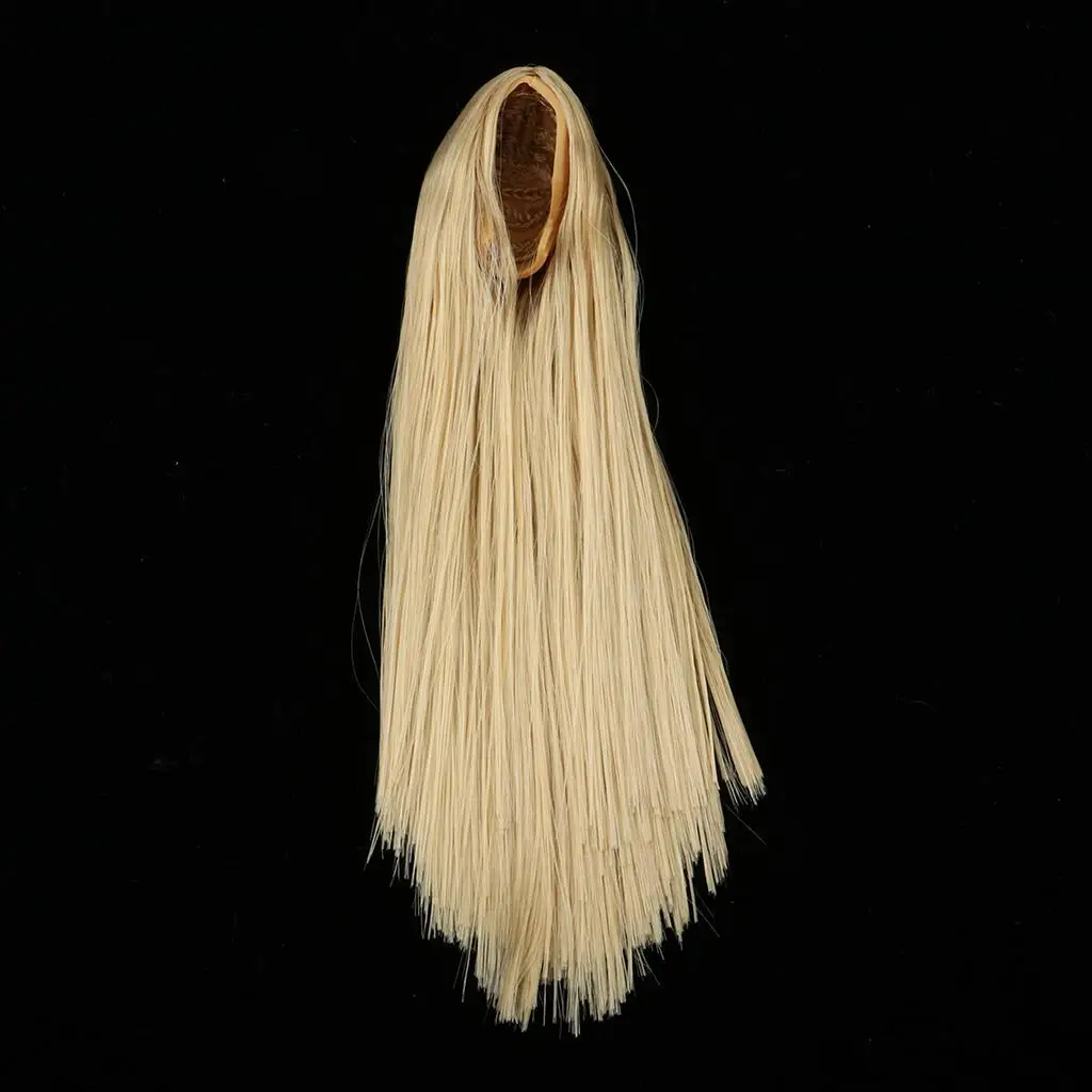 

Polyester Hair Wig 1/6 Scale for 12inch Female Dolls DIY BJD Accessories for Custom Doll Projects