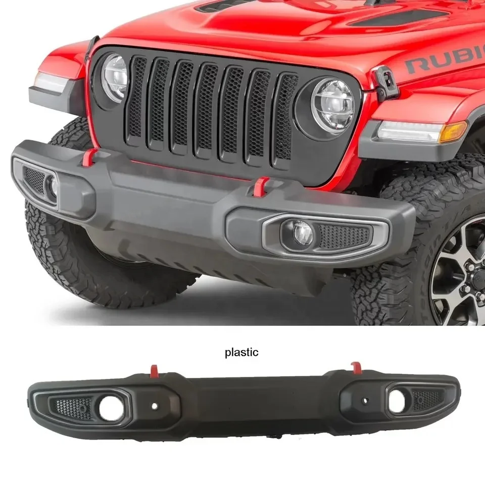 Hot Sales Plastics Material Black 10th Anniversary Front Rear Bumper for Jeep Wrangler JL 2018+ Car Bumpers