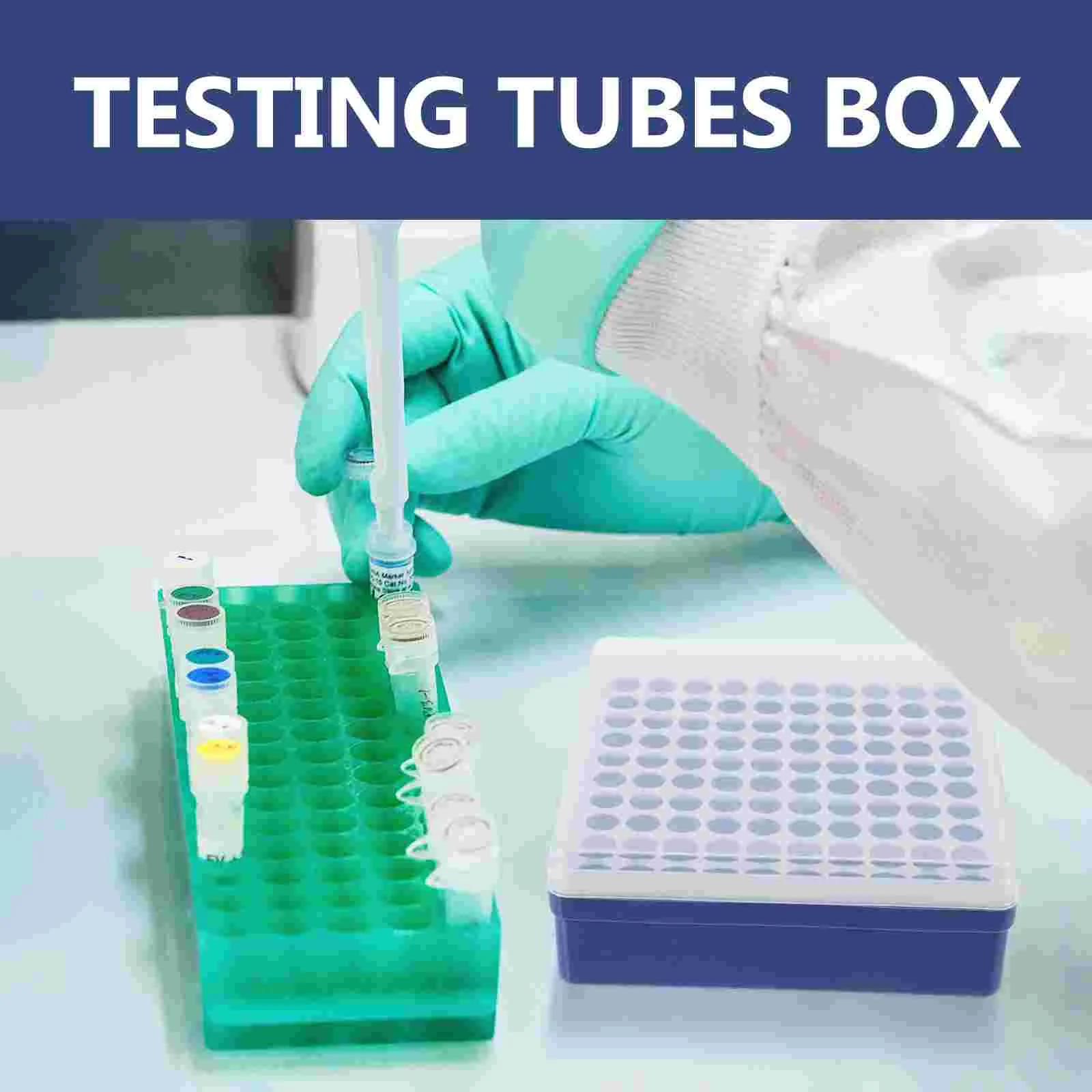 Centrifuge Tube Box Tubes Boxes Test Organizer Laboratory Container Storage Sampling Holder for Chemistry Case