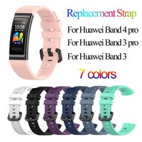Fashion Smart Watch Accessories Buckle Bracelet Silicone Wrist Strap Replacement Watch Band Wristbands For Huawei Band 4 3 pro