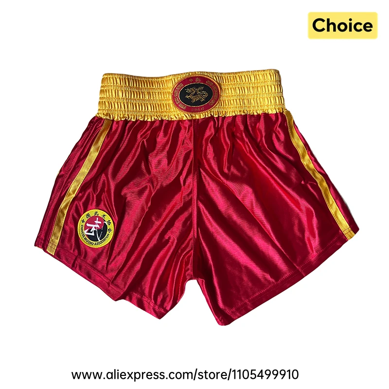 Muay Thai Boxing Shorts Shirt Set Breathable Sanda Wushu Martial Arts Kungfu Clothing MMA Kickboxing Sparring Fighting Uniform image 3